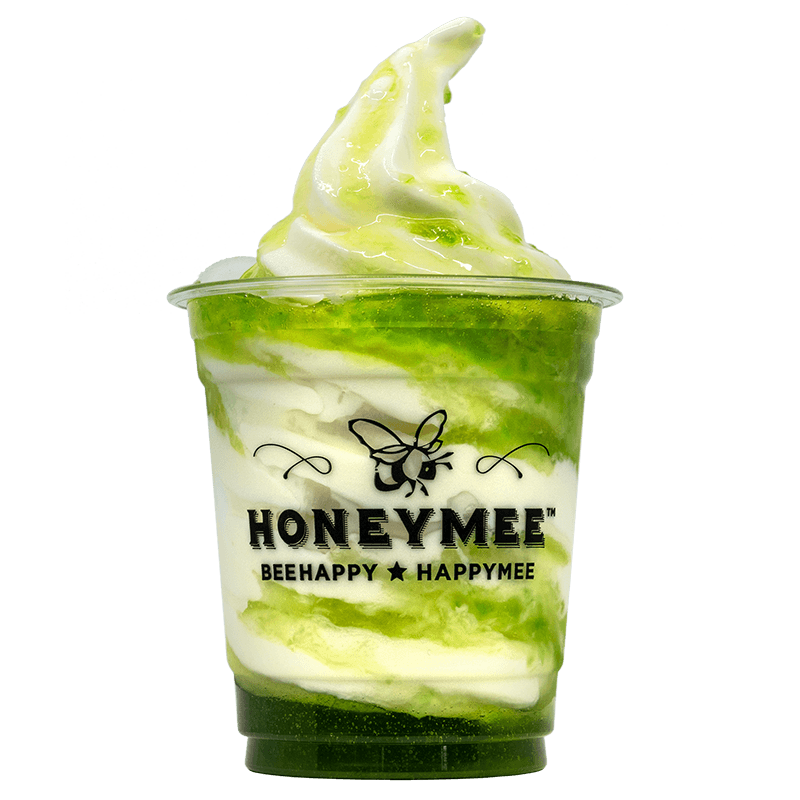 Greengrape Affogato — True Milk Ice Cream with crushed green grape ade