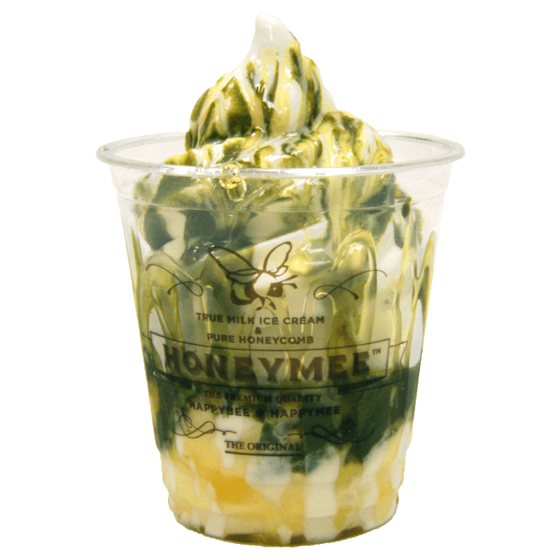Matcha Affogato — True Milk Ice Cream with raw honey and ceremonial matcha