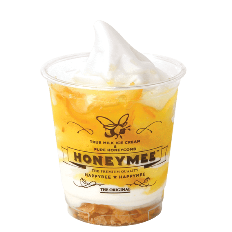 Yuzu Affogato — True Milk Ice Cream with honey, yuzu and corn flakes